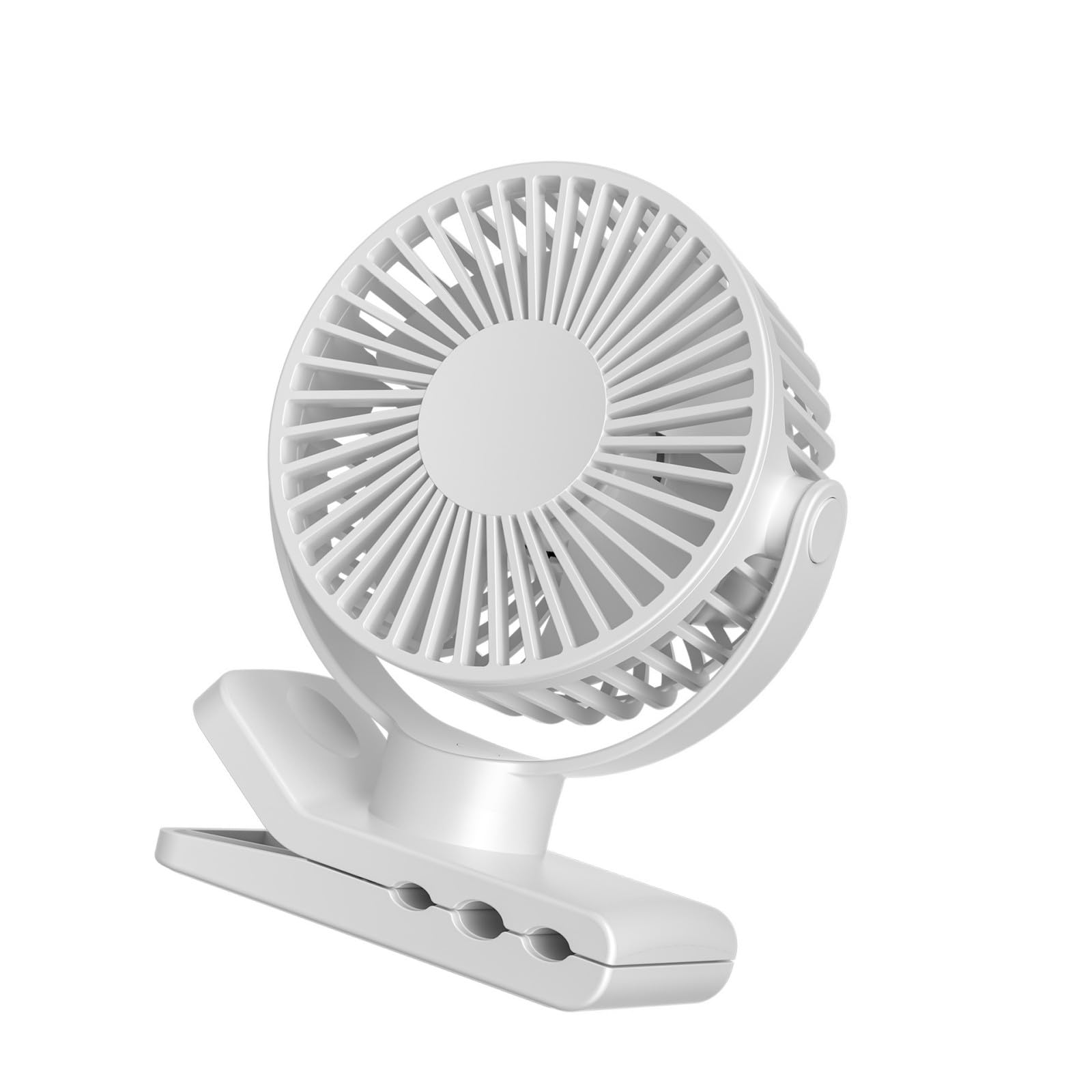 KieTeiiK Portable Multi-Direction Fan with 6000mAh Battery and 4 Speeds for Home or Travel Quiet Clip Fan