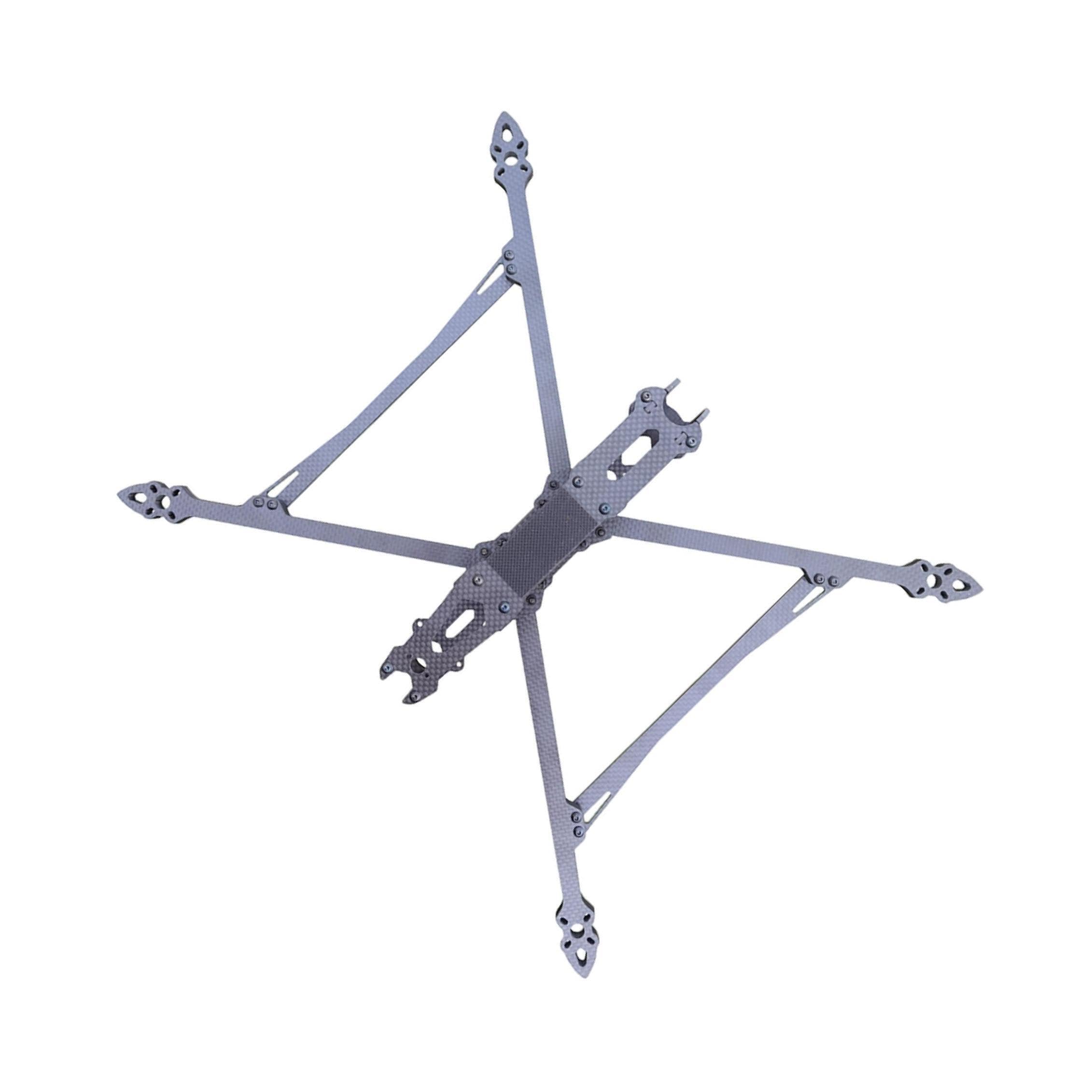 Kit de marco de cuadricóptero fibra carbono ligero Muy resistente Marco dron FPV fácil montar Adecuado para principiantes y profesionales Kit cuadricóptero fibra carbono ligero
