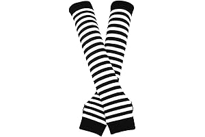 Punk Gothic Rock Long Arm Warmer Fingerless Gloves