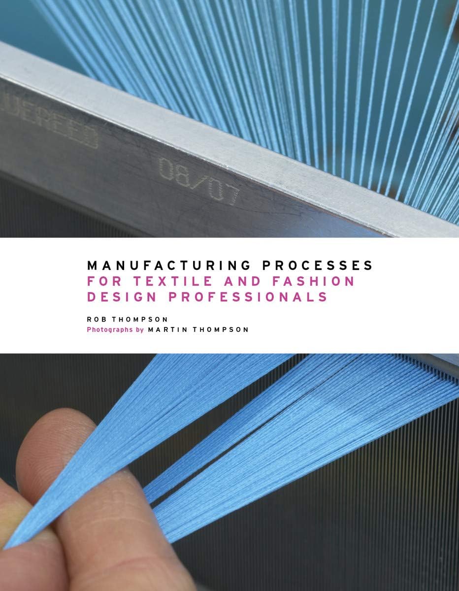 Manufacturing Processes for Textile and Fashion Design