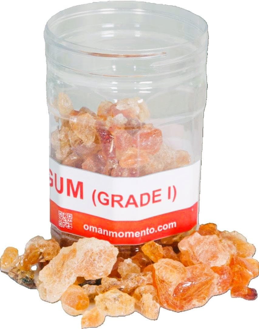 Pure Gum Arabic Dietary Fiber– Natural Purity Grade 1 – Supports Digestive Wellness – 200g (Orange)