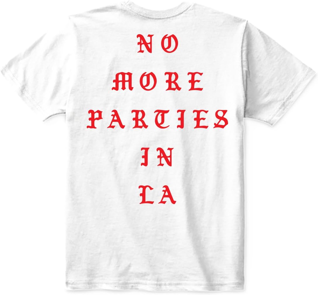 No More Parties in LA Kanye West White Short Sleeve T-Shirt