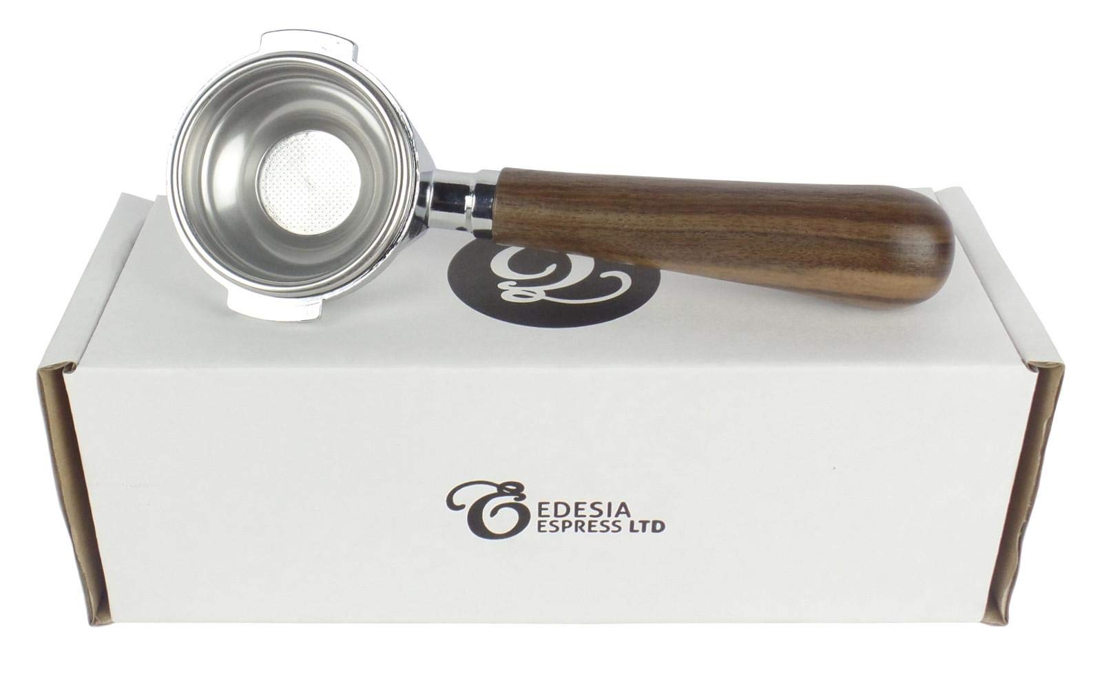 Replacement Portafilter for PROFITEC Espresso Machines - Walnut Handle, 1 Spout, 7g Basket - by EDESIA ESPRESS