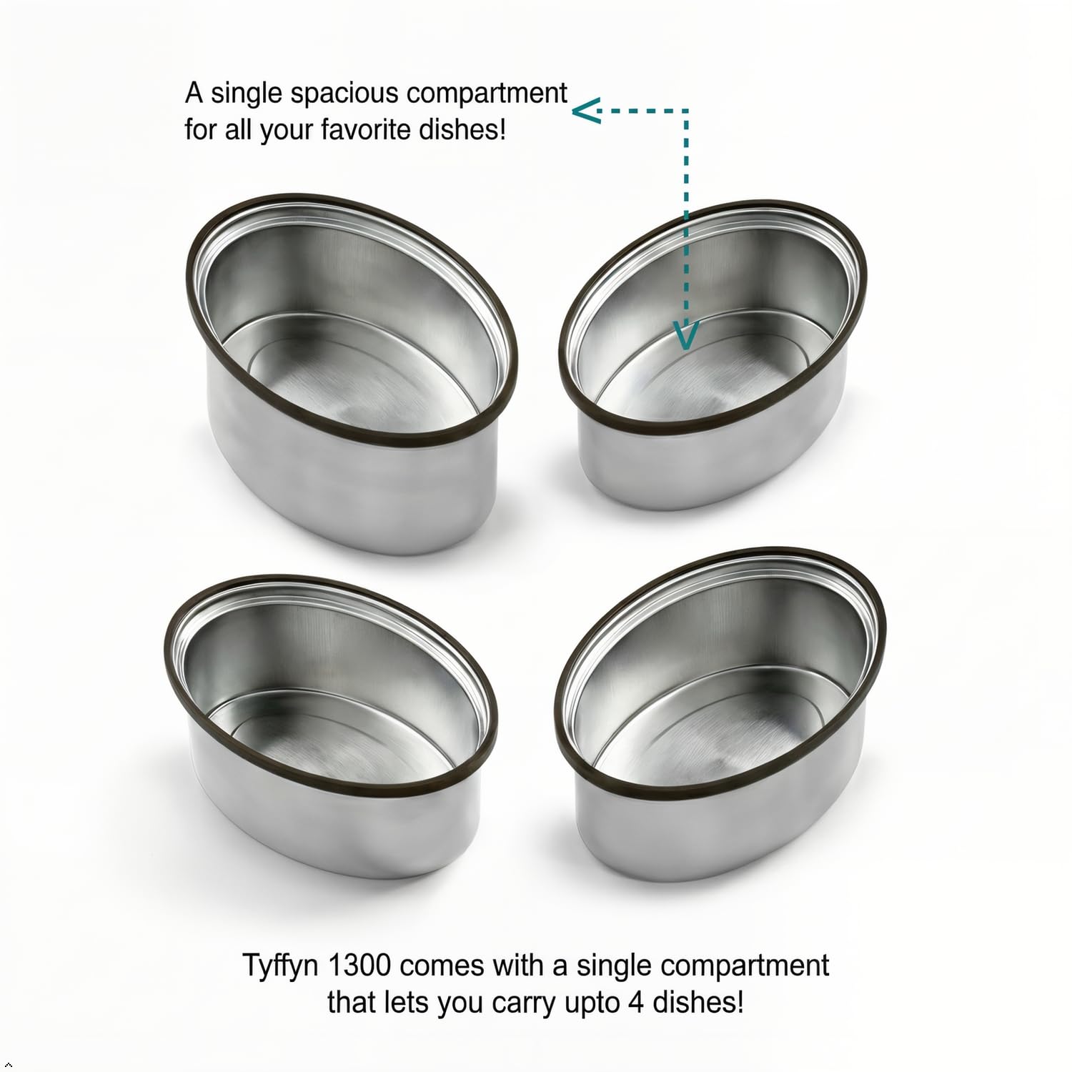 VAYA TYFFYN Jumbo Lunch Box - Stainless Steel Tiffin -5
