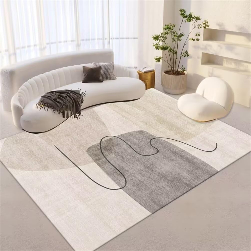 Tapis au design minimaliste moderne facile d'entretien pour animaux et enfants