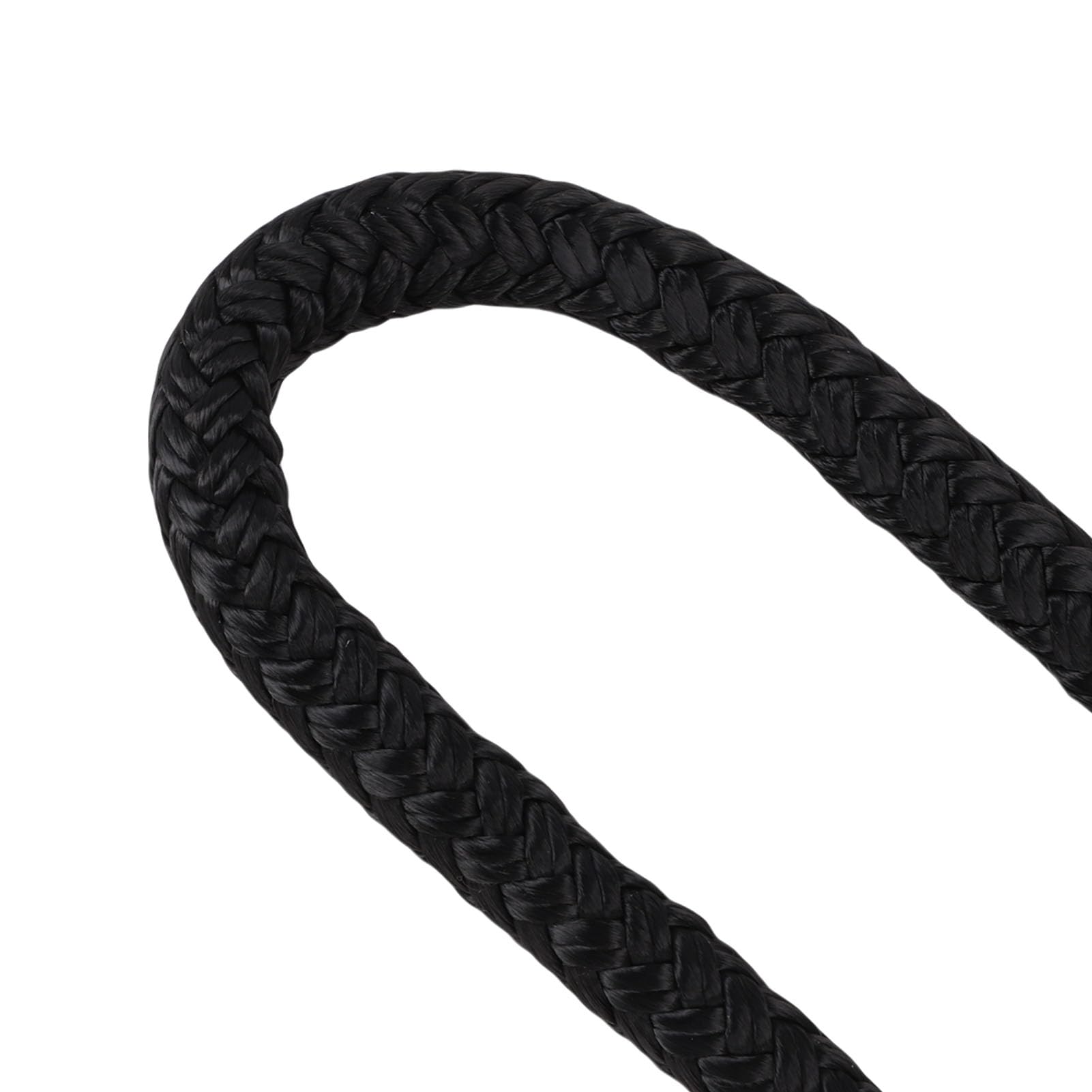 Yctze Cavo per Ormeggio Doppio Cavo per Ormeggio Doppio in Nylon 1/2 Pollice 15 Piedi Grado Marino Corda per Barca Ad Alta Resistenza Attracco per Corda per per Barca Sport e Tempo (BLACK)