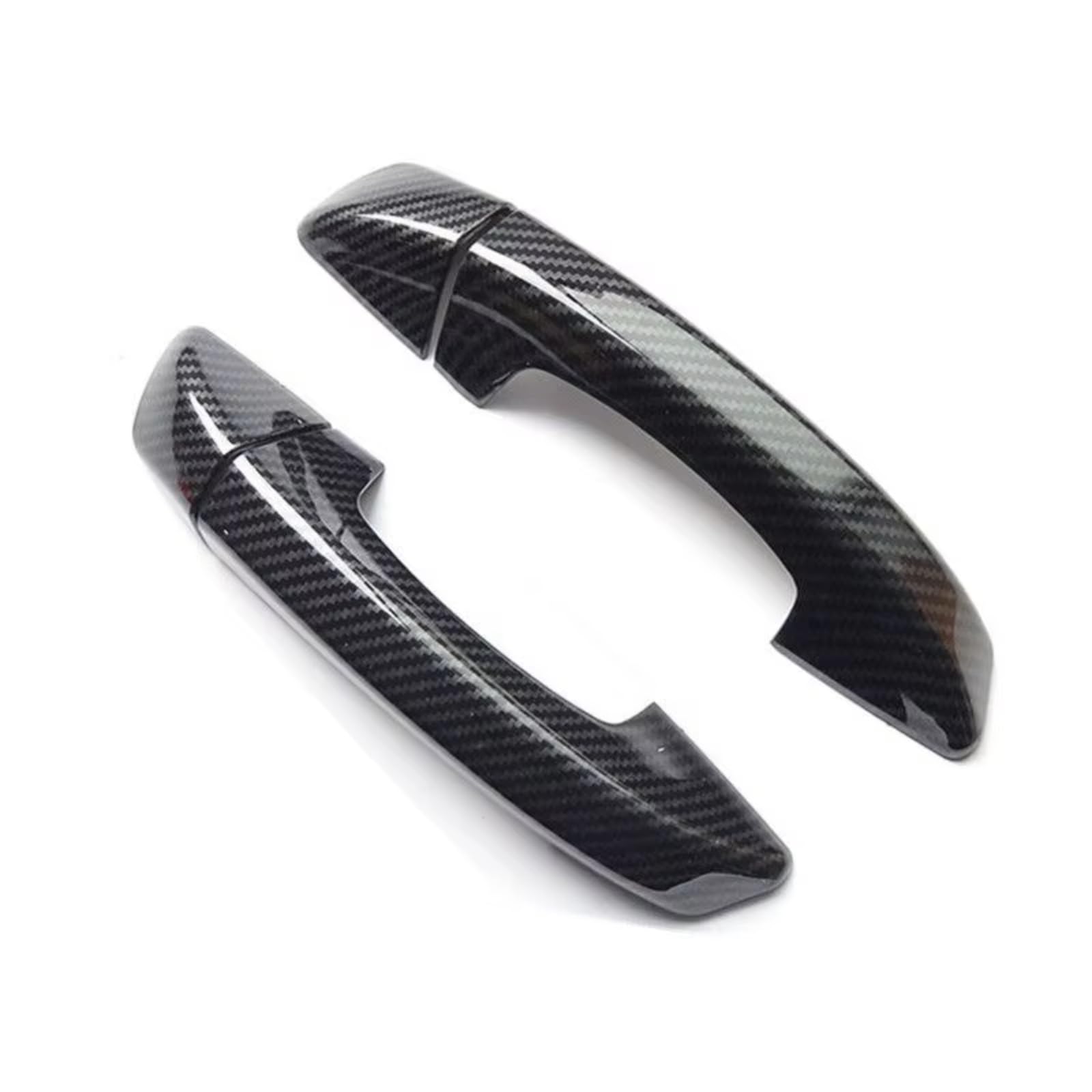 Amxaqjc Carbon Fiber For Vw For Scirocco 3 Mk3 2008-2015 Black Chrome Car Side Door Handle Cover Trim Styling Auto Accessories Car Side Door Handle(Carbon Fiber)