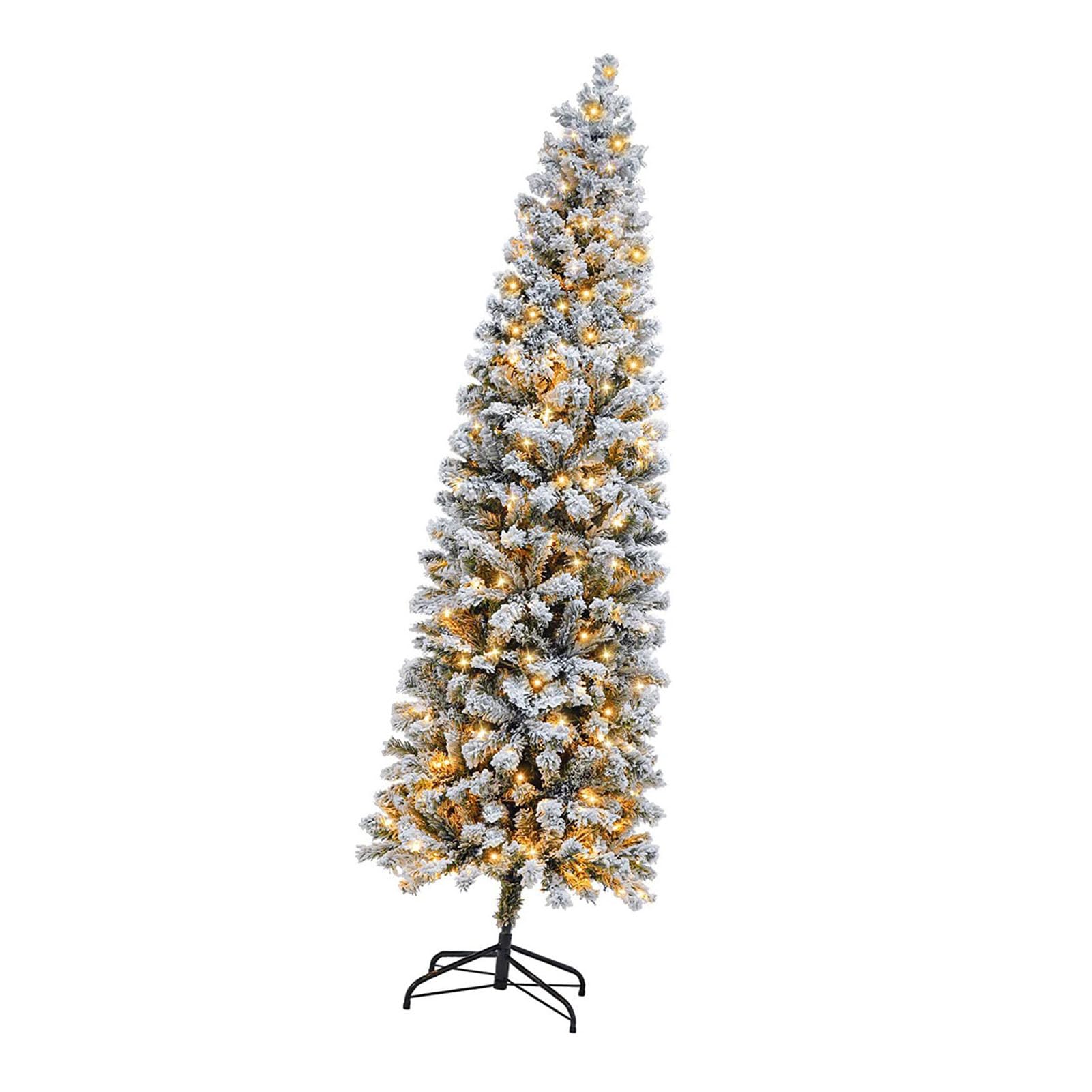 Sapin de Noël artificiel fin en PVC pour sublimer votre salon en fêtes