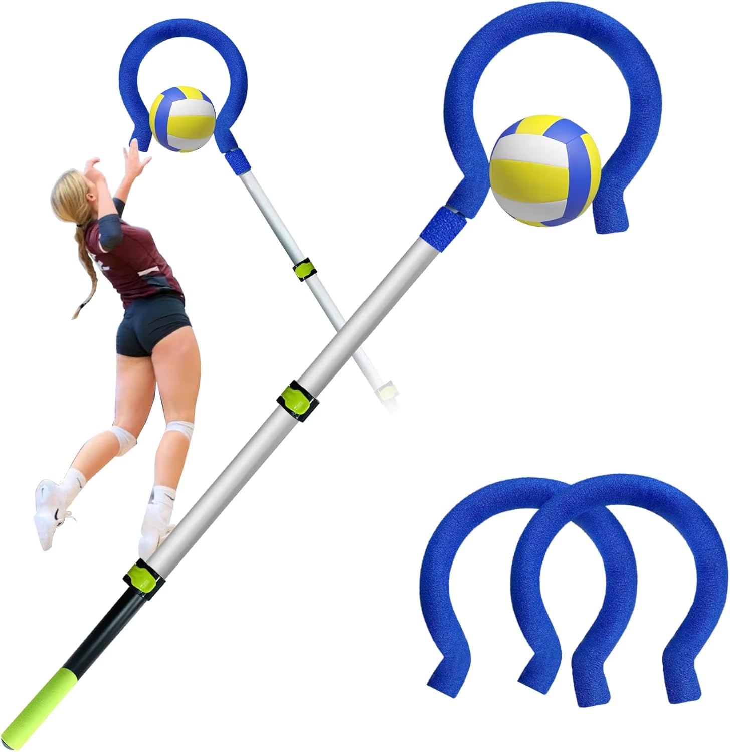 Entrenador de pinchos de voleibol ligero para mejorar el remate y saque en entrenamientos
