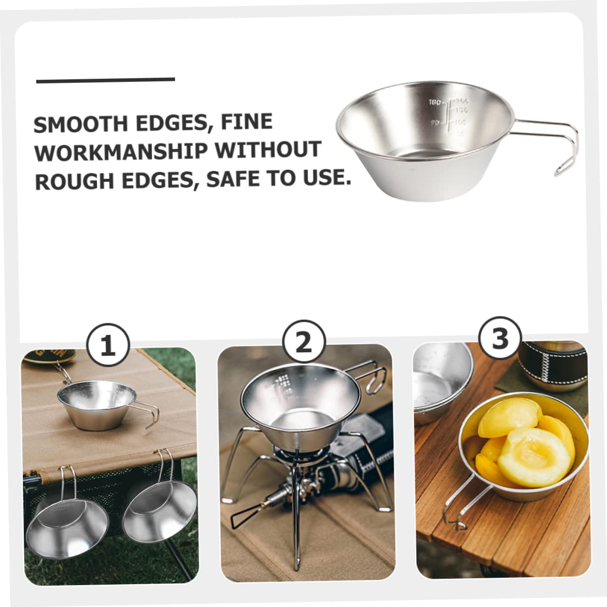 SUPVOX Camping Accessory Multi Functional Water Bowl for Makgeolli Lightweight Portable Design for Outdoor Activities and Camping Trips