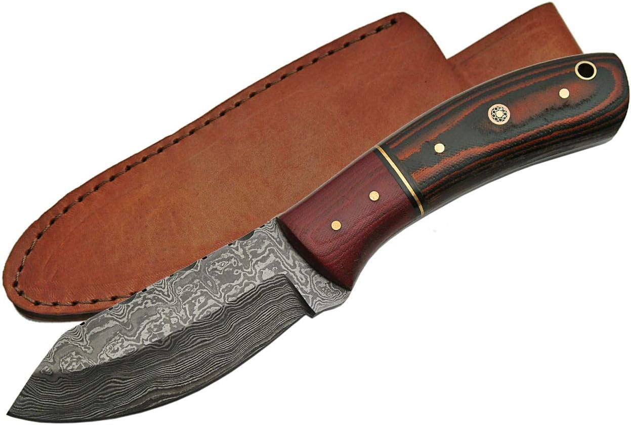 Szco Supplies Damascus Skinner Micarta/Wood