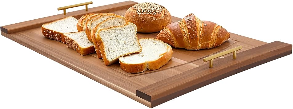 Stove Top Cover, Noodle Board Stove Covers With Removable Handle, Counter Space Top Covers For Stoves, Wooden Stoves Cover, For Home Kitchens, Restaurants, Preparing Meals, Covered Over Log color