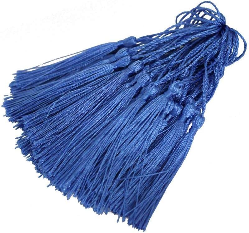 Basicon 200 Mini Glands Tassels Soyeux - Pompons Pour Bijoux Et Bricolage Rose Pâle Rouge