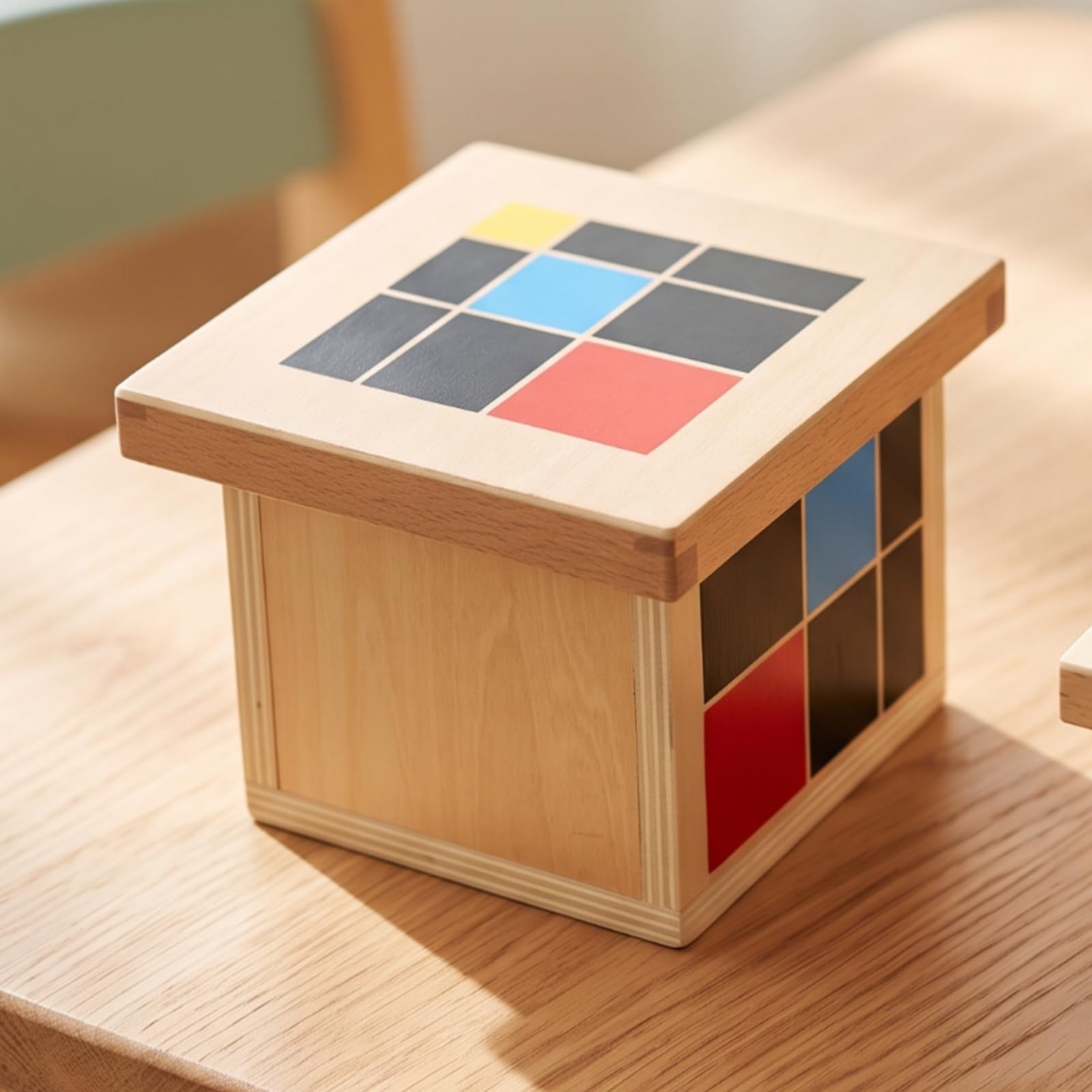 Cubo Educativo Geométrico Cubo con Tapa Multicolor Juguete Educativo para