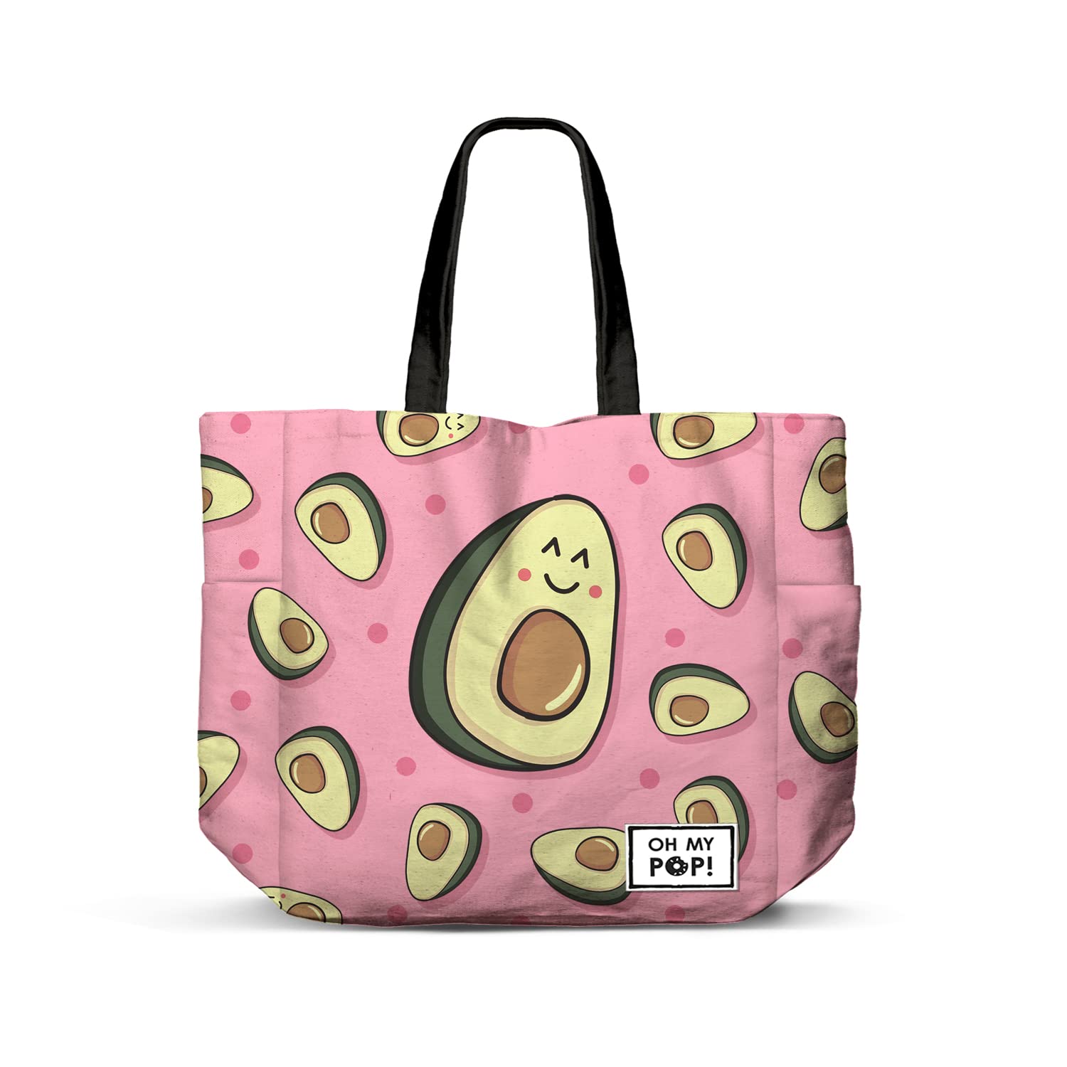 Oh My Pop!Waca-Horizontal FAN Shopping Bag, Pink