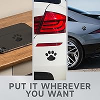 Vista 3 de Calcomanía 3D cromada con huella de perro de oso para automóvil, decoración de emblema de automóvil, calcomanías de estilo de huella de vehículo