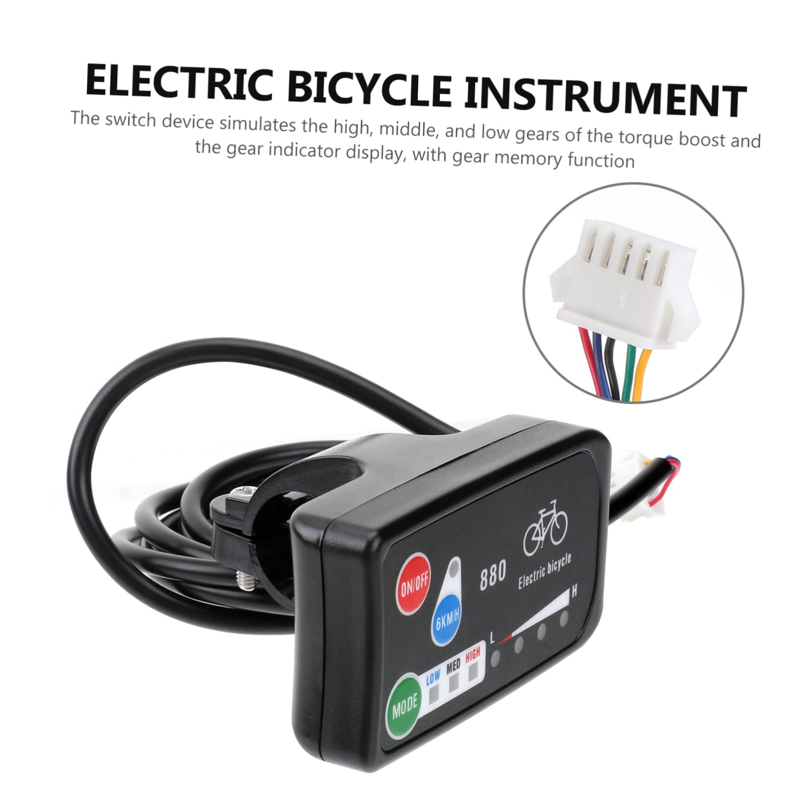 YARNOW 2pezzi Bike Display Panel Controller Per Biciclette Elettriche Facile Installare Resistente e Stabile Accessorio Per Mountain Bike