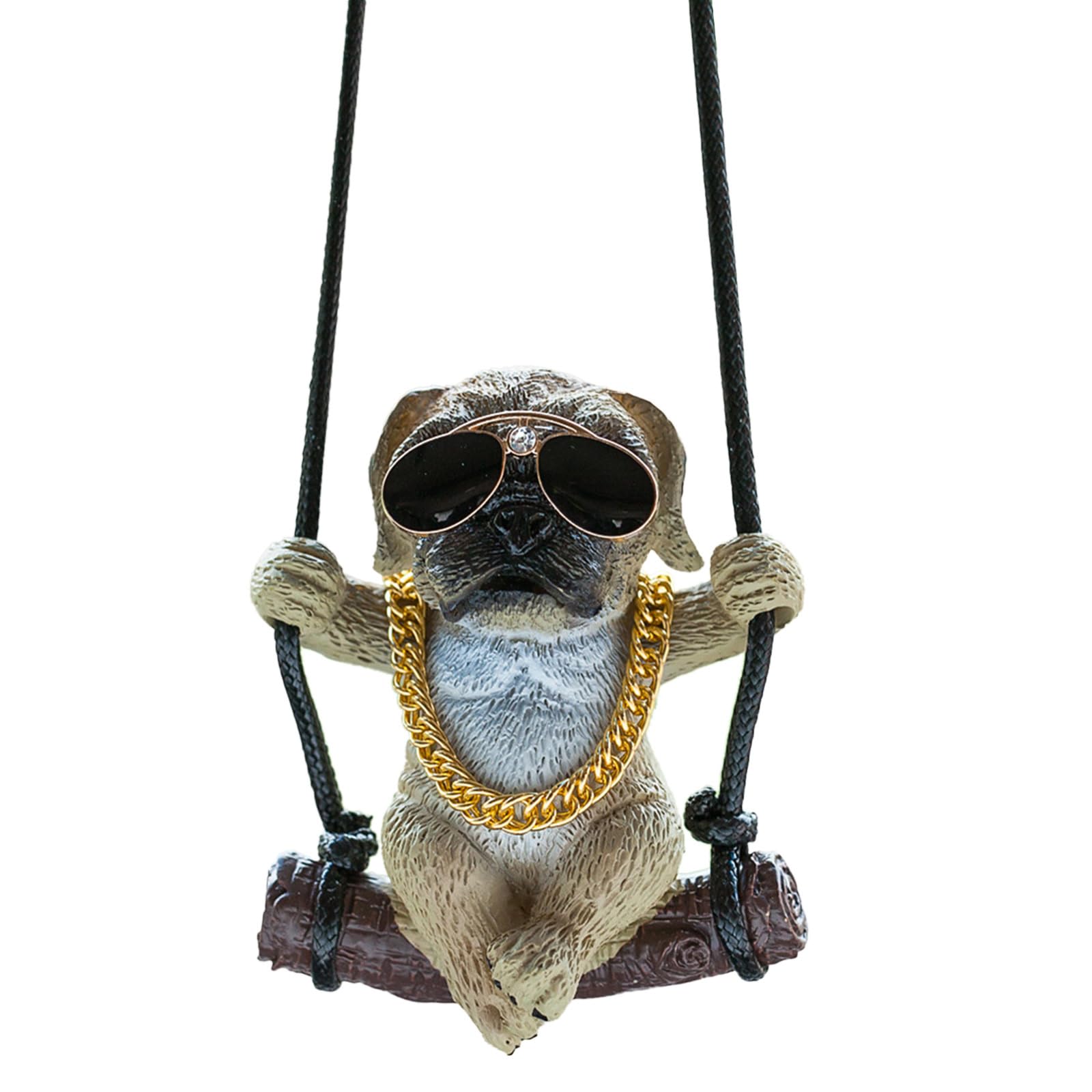 Tsophreniq Dog Car Rearview Pendant Animal Swing Puppy Hanging Ornament Keychain Pendants Interior Ornaments Interior Ornaments