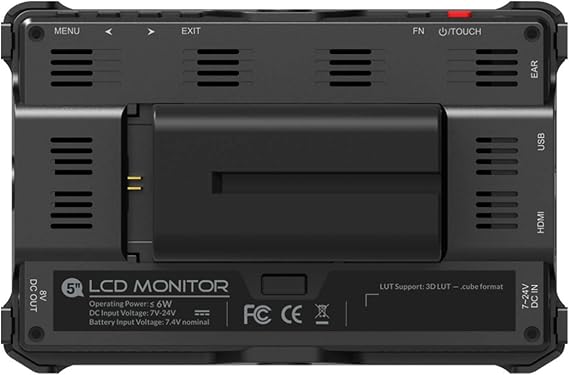 Lilliput T5 5 inç dokunmatik ekran IPS Full HD 1920x1200 4K HDMI 60Hz kamera video saha monitörü BMPCC DSLR kamera için (T5 5 inç HDMI)