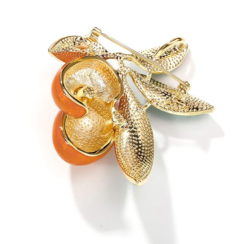 Spilla da Donna 1 Pz. Spille Carine A Forma di Kumquat, Personalizzate, per Giacche E Maglioni da Donna, Accessori Decorativi, Spille alla Moda in Lega