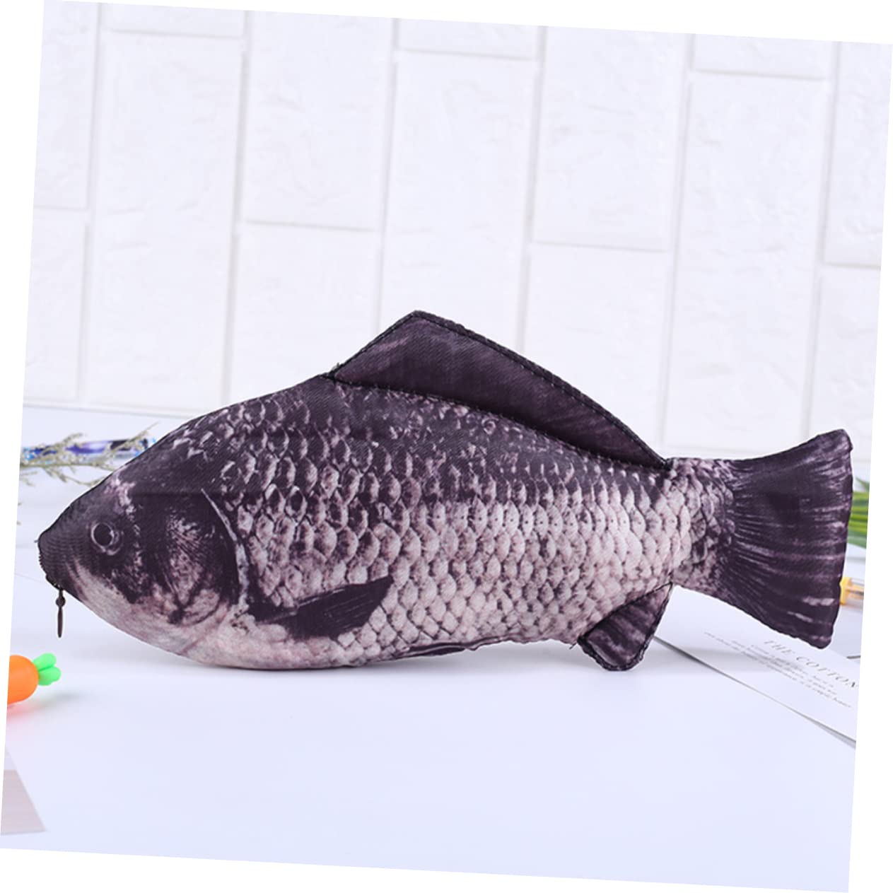 Veemoon 4 Ensembles Trousse À Crayons Forme De Poisson Sac À Stylo Et Pratique pour Chats Et Étui À Crayons À Capacité Et Poisson pour Chats pour Scolaires Et Amateurs Animaux 2 Pièces * 4