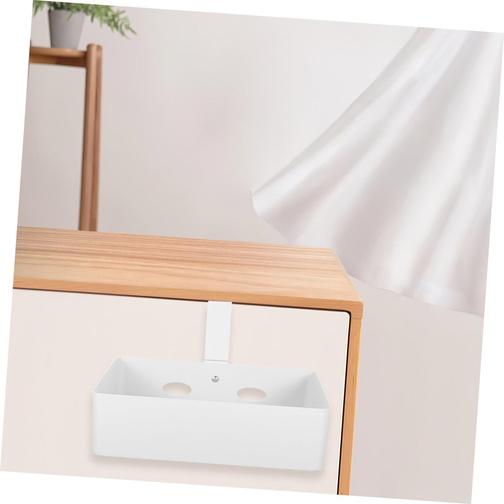 VILLCASE Cestino Portaoggetti in Metallo Organizer Multiuso per Piccoli Spazi con Manico per Facile Trasporto per Cucina Bagno e Dispensa