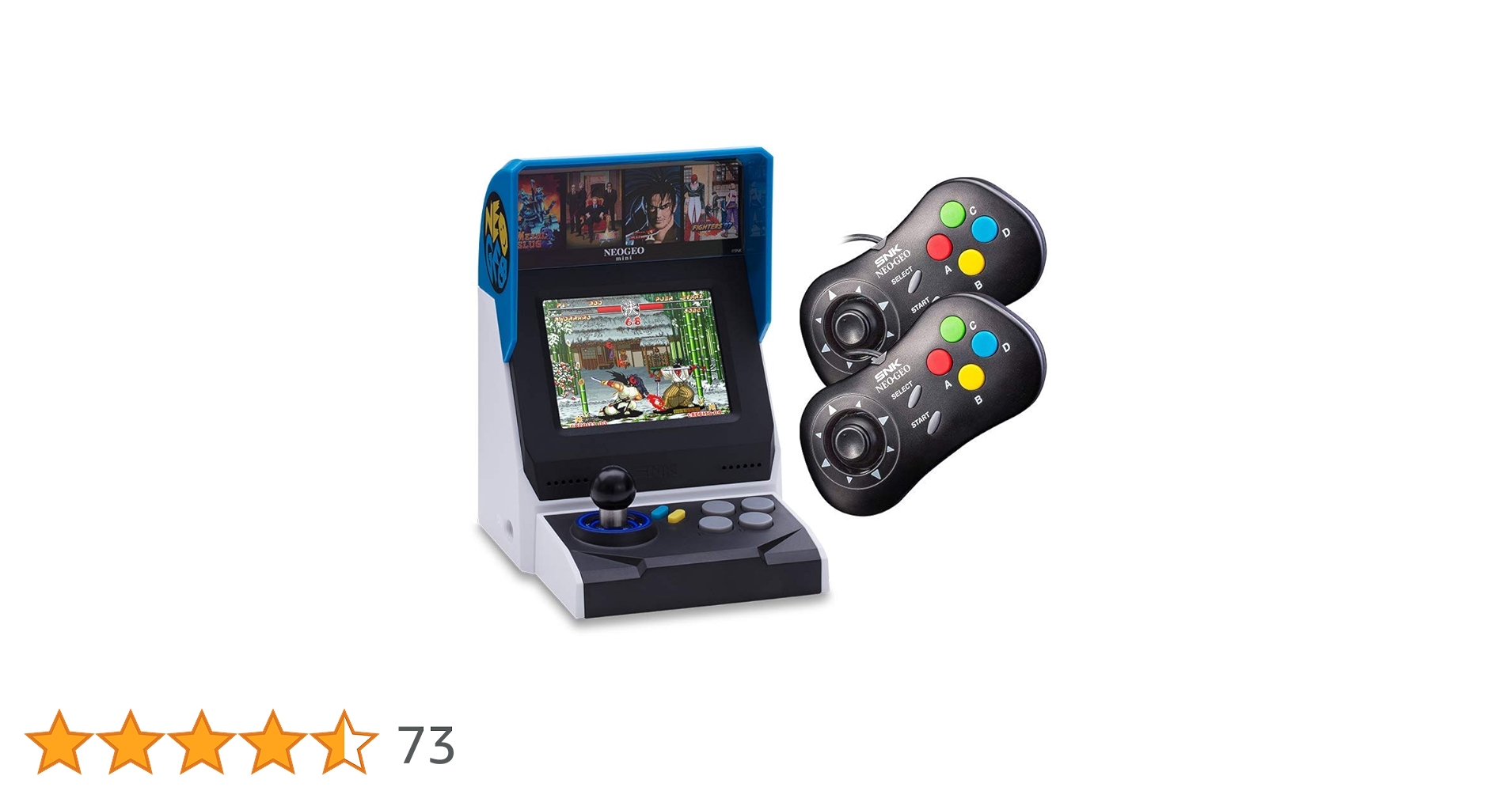 Nintendo Switch NEOGEO MINI INTERNATIONAL NEOGEO Mini International Arcade and Black Gamepad, 40 Pre