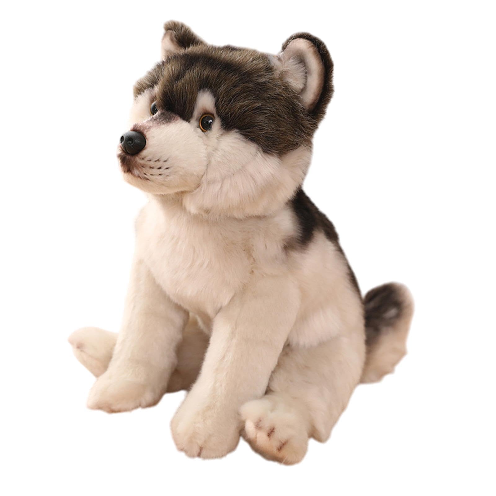 Peluche a Forma di Cane, Ideale Come Regalo E per Giocare con I Bambini, Lupo