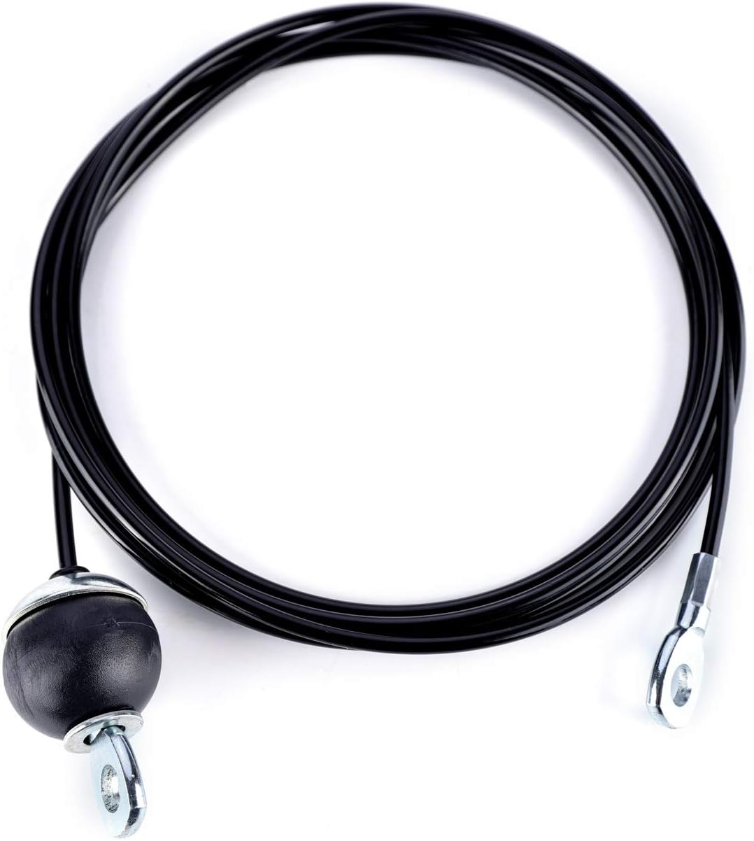 Fitness Pulley Cable,Replacement Cable Machine Accessories,Cable Pulley Attachments for Gym --Thick 5mm(0.2inch) Heavy Duty Steel Wire Rope for Home Gym Cable Pulley Machine (Type-B, 138 inches)