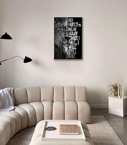 Miniatura 6 de Lienzo decorativo para pared con diseño de elefante, mentalidad lo es todo, motivación, oficina, animales, póster enmarcado para sala de estar,