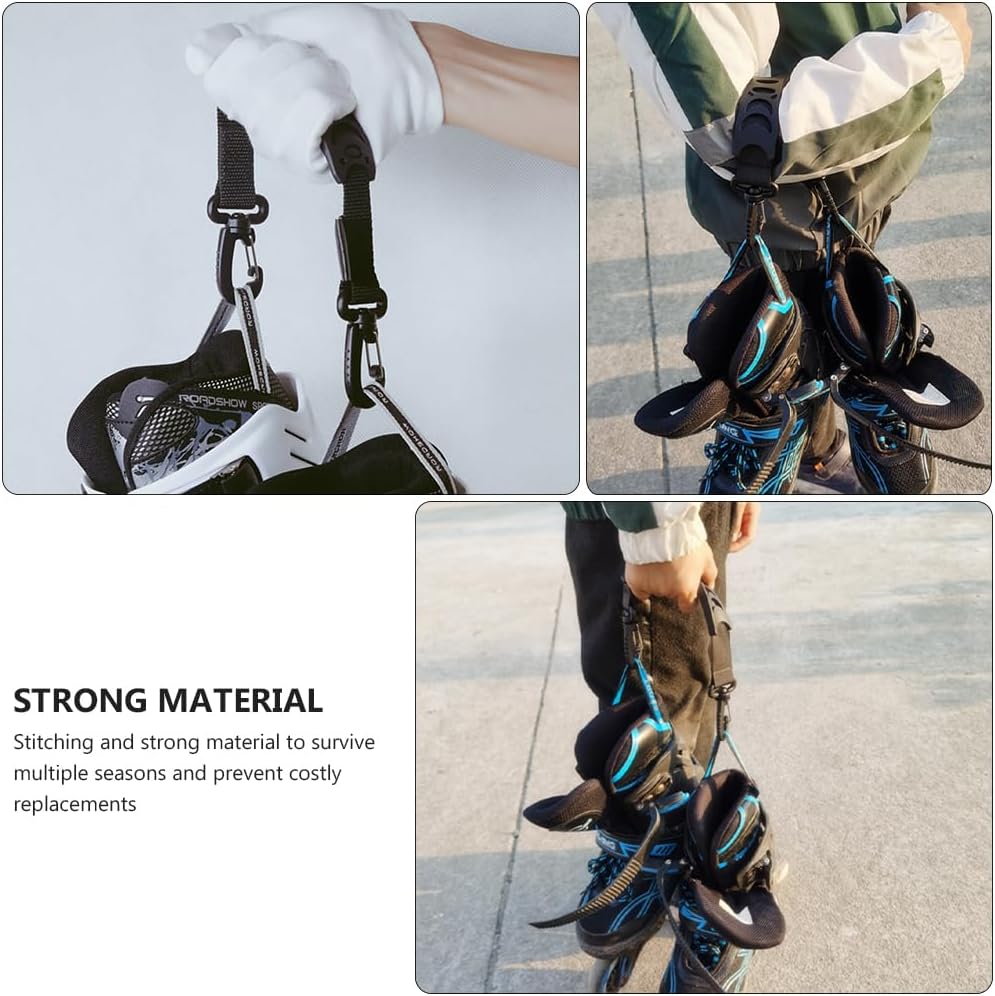 Kisangel 2pcs Roller Shoe Lifter Ice Skate Bags Winter Accessory Snowboard Shoulder Strap Snowboard Boot Sling Roller Skate Laces Boot Laces Straps Boots Skates Nylon