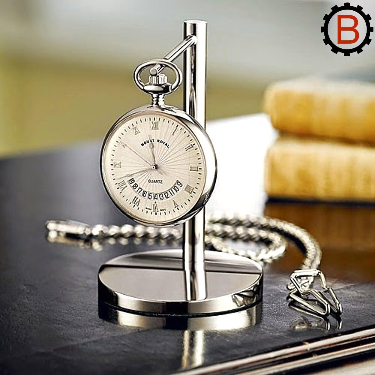 Soporte para un reloj de bolsillo Official Geneva LePrince cromo-plateado