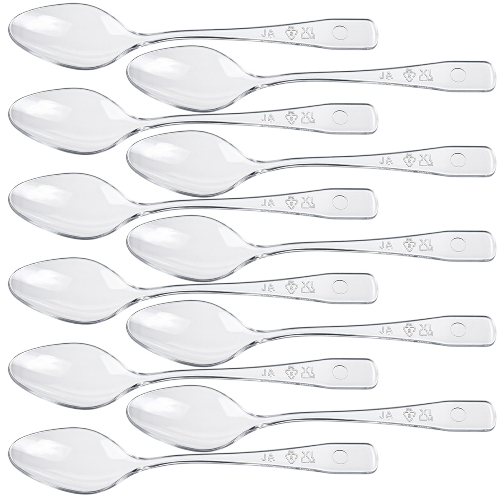 200PCS Clear Plastic Spoons, Mini Dessert Spoons for Ice Cream and Parties, Serving Spoons for Buffets and Catering Events & Travelling Tableware and Dinnerware