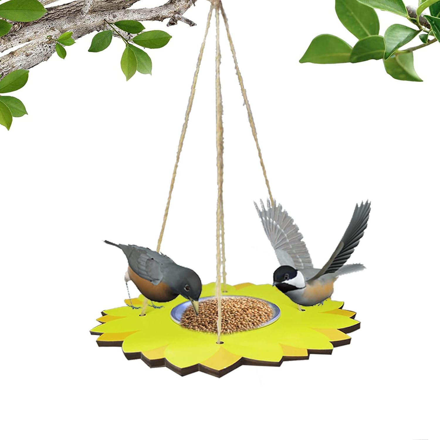 Yurulitdor Hanging Bird Feeder Tray, 11inch Hummingbird Feeder for Outdoors Hanging