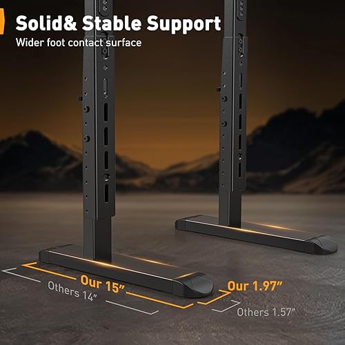 Miniatura 5 de Perlegear Patas universales para soporte de TV para la mayoría de televisores de 37 a 86 pulgadas de hasta 132 libras, patas de TV de altura