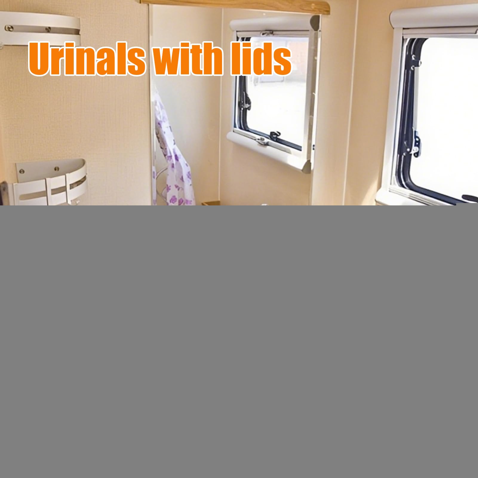 Urinario De Pared para Niños Accesorios de Baño con Tapa | Separador De Antisalpicaduras Para Niños Esposos Padres Hogar Autocaravana Dormitorio Camping Jardín Patio Baño Garaje