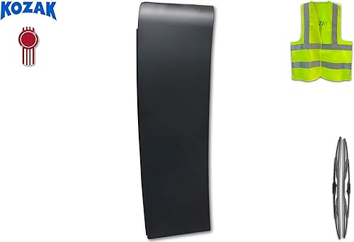 Miniatura 2 de KOZAK Carenado de plástico para cabina de cabina compatible con Kenworth T680, lado derecho grande (pasajero), emblema con logotipo Plus, 2