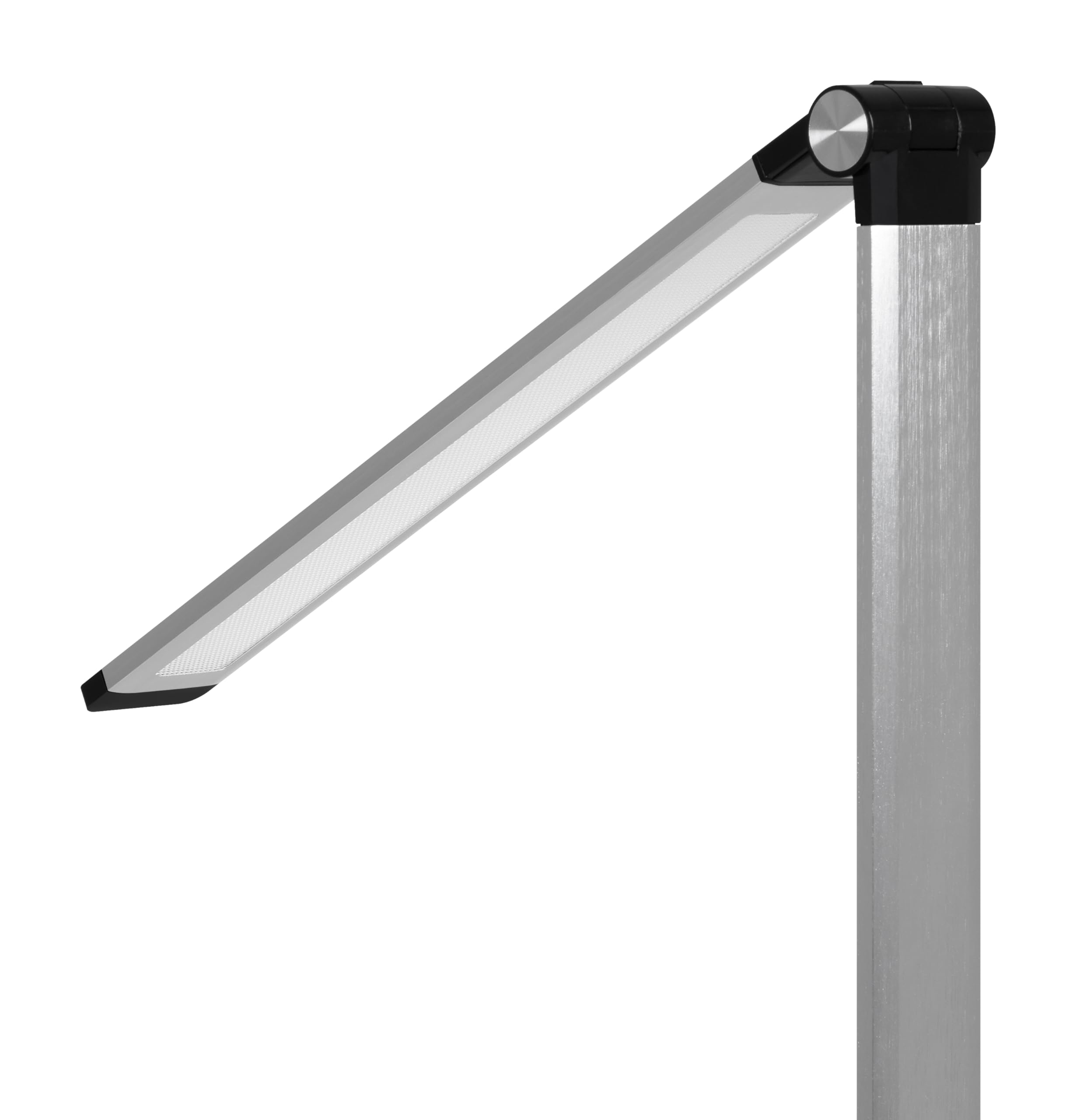 Hansa LED Tischleuchte Breeze silber gebürstet, stufenlos dimmbar, 3 Farbtemperaturen, 3000-5800 Kelvin, Memory-Funktion, Abschaltfunktion, Drehknopf