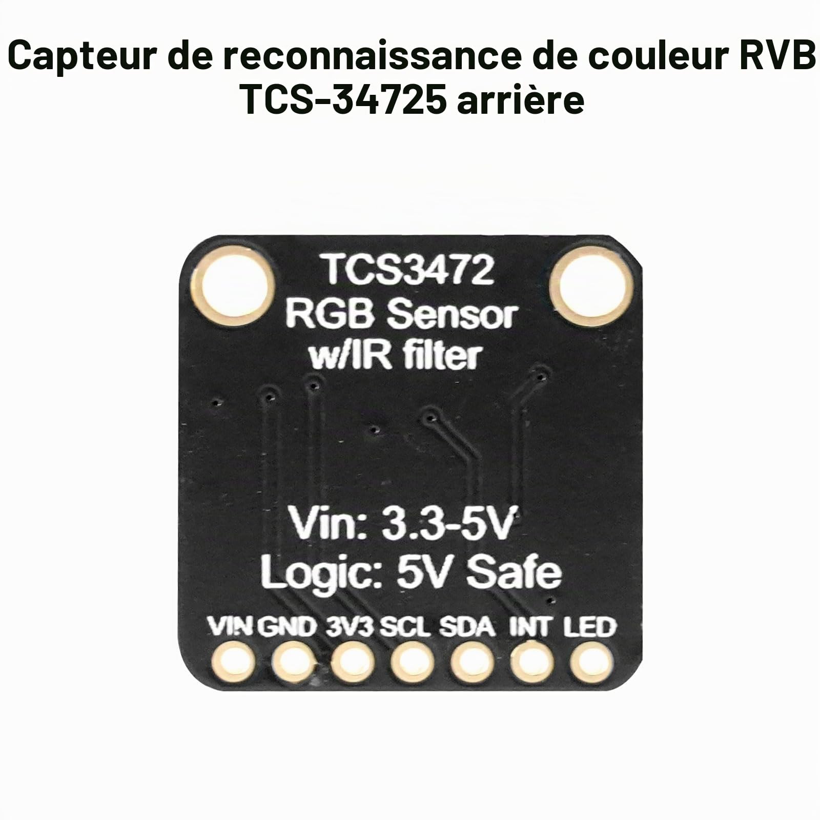 TCS34725 Capteur de Couleur de lumière AYWHP 2 PCS RVB Module de détection de Couleur Capteur de Couleur RVB Compatible avec Arduino