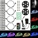 SUPERNIGHT 4 in 1 Multicolor LED Light Strip Kit TV Backlight 1.3Ft RGB Accent LED Tape Light + Remote Control + Power Adapter + Wire Mounting Clips