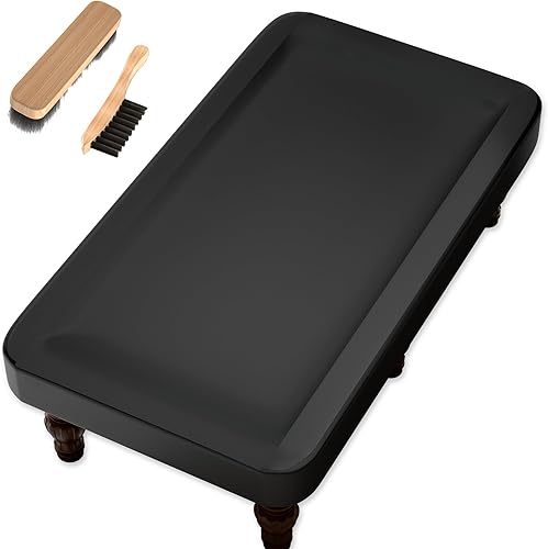 Miniatura 10 de Funda de cuero para mesa de billar de 8 pies, 8 pies, para exteriores e interiores, para proteger la mesa de billar, color rojo Rojo -,Negro