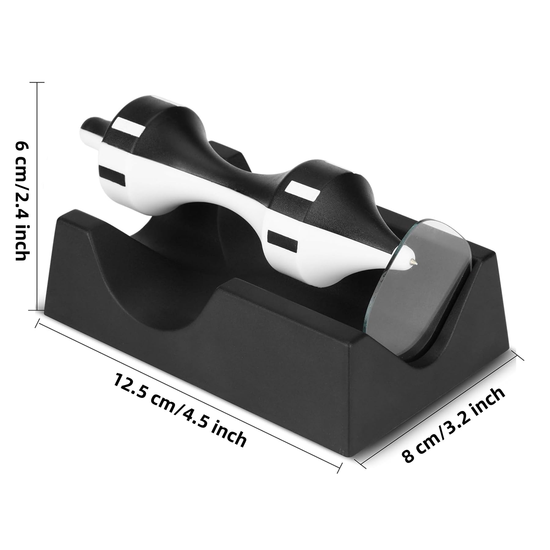 Magnetic Levitator Floating Classic Monochrome Spinning Top Anti-Gravity Gyroscope Toy for Office Desk Home Decoration