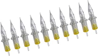 BIGWASP 50pcs Assorted Disposable Cartridge Tattoo Needles Round Shader Mixed 3RS 5RS 7RS 9RS 11RS (50pcs #12 Standard RS)