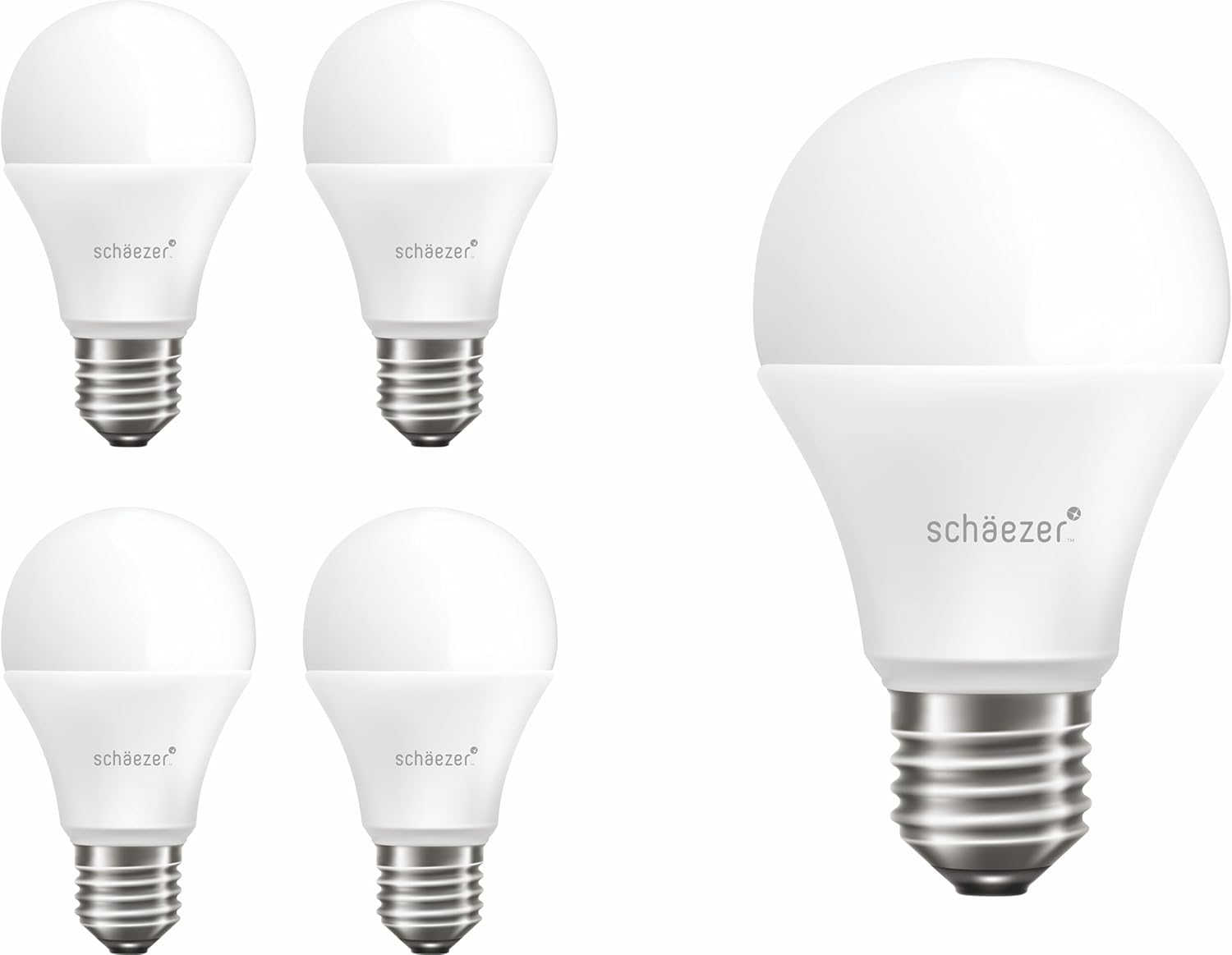 9W LED Bulb – 2700K Warm White, Non-Dimmable, E26 Base – Energy Efficient Light Bulbs Pack of 4 (Pack of 4, 4, Count)