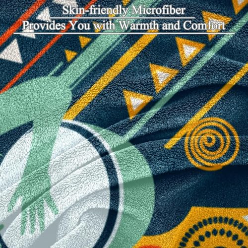 Couverture polaire djembé exotique douce et jeté de canapé microfibre de qualité