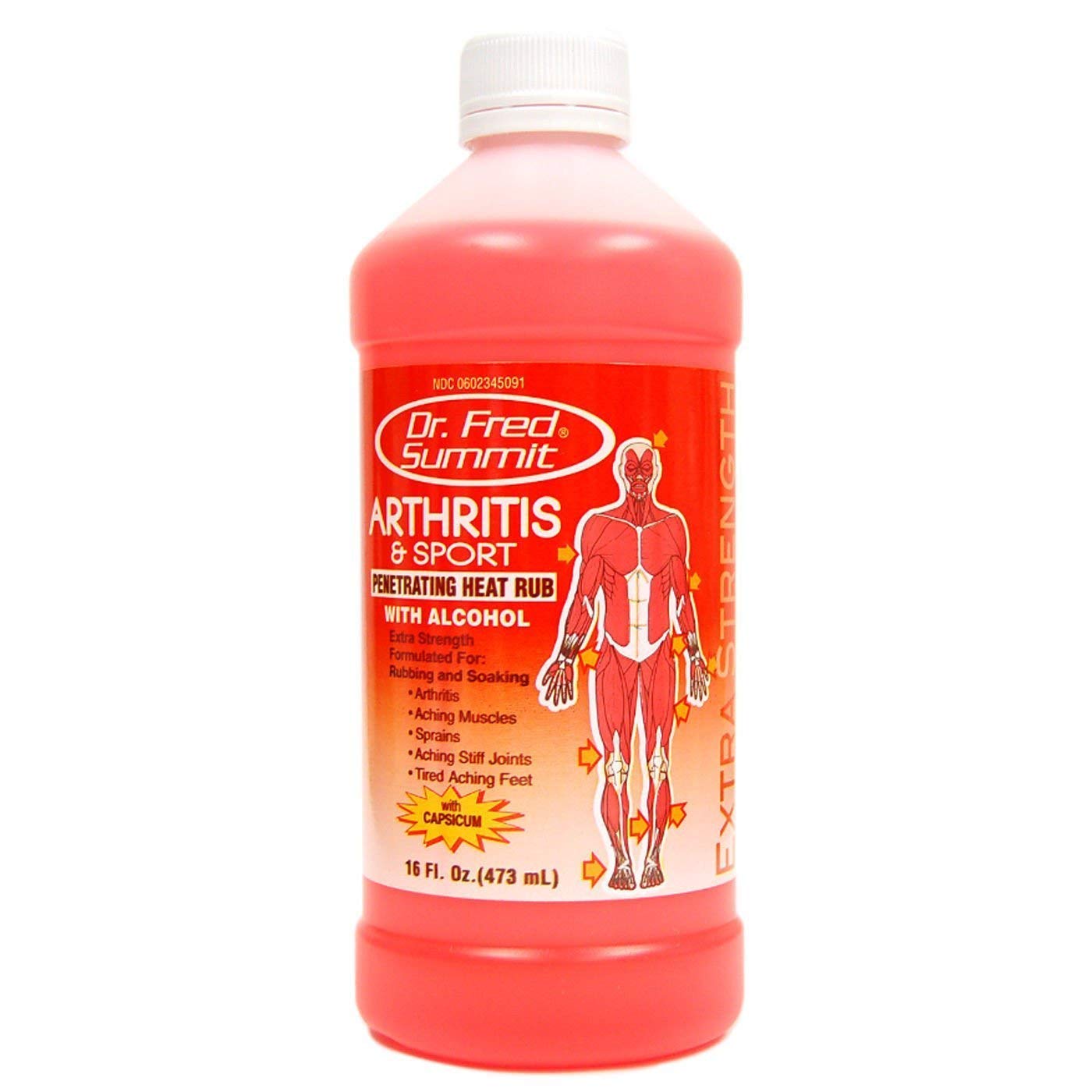 Dr. Fred Summit Arthritis & Sport Rubbing Alcohol, Penetrating Heat Rub