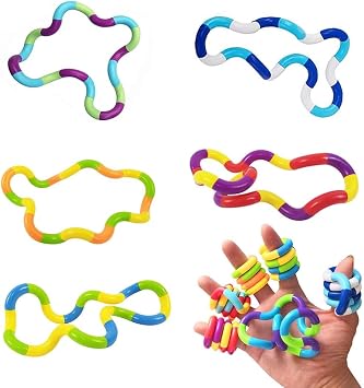 WeddHuis Lot de 5 Jouets Tangle Twist Décompression & Motricité Fine