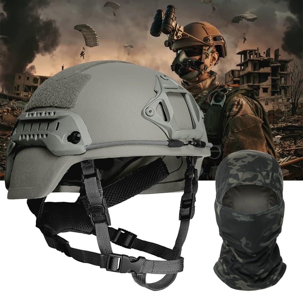 NIJ 3A Fast Tactical Helmet For Outdoor Hunting, PE Material, 55-62cm Head Size, 1.5kg Lightweight, 10mm Thickness