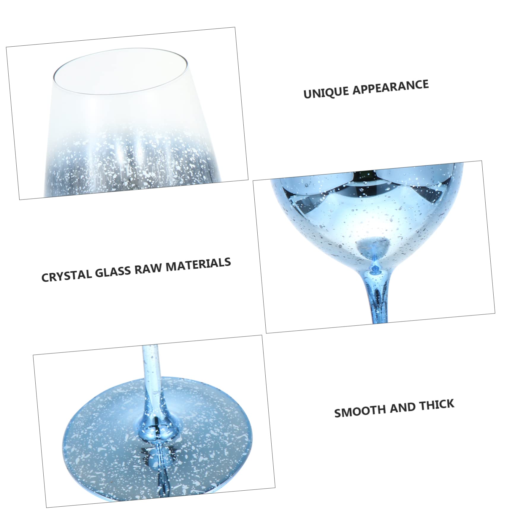 Unomor Transparent Goblet Glass Recyclable Stemmed Wine Cups Elegant Wine Goblet for Parties Events Glassware for Celebrations