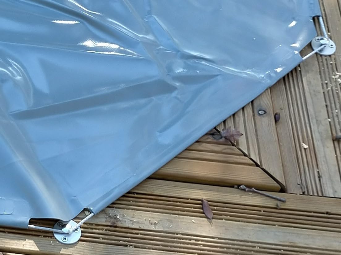 Piton Douille Rétractable + 3 Vis | pour Fixation bâche Couverture de Piscine sur Plage Bois | Alu/INOX | Lot de 20 pièces - POOLCO
